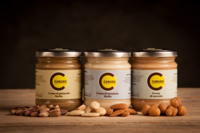 Creme pistacchio , mandorla e nocciola